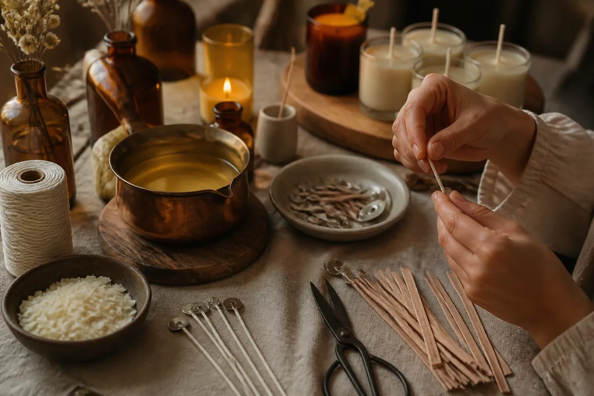 Fabriquer sa mèche de bougie : méthodes et matériaux