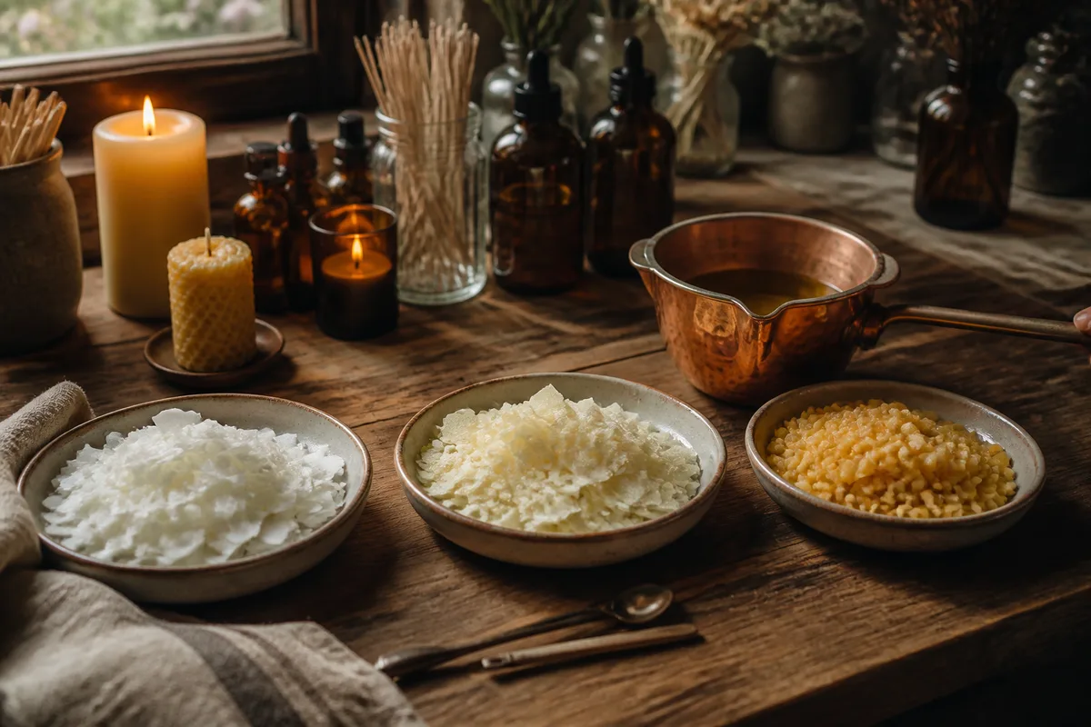 Quelle cire pour ses bougies : soja, colza, abeille